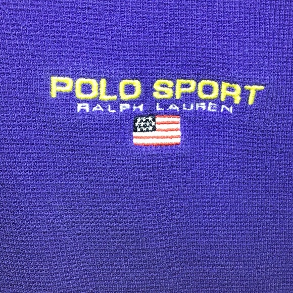🔅SALE🔅Vintage Ralph Lauren Polo Sport shirt, purple, medium. - Picture 6 of 8